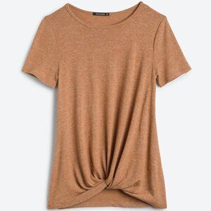 Pink Clover Brown Short Sleeve Tee